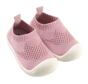 Babyschuhe / Barfuß-Schuhe für Babys - atmungsaktiv, superleicht, waschbar rosa 2