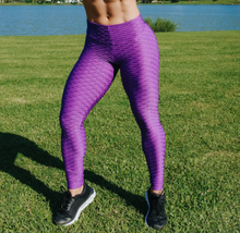 Lade das Bild in den Galerie-Viewer, fitness booty leggings lila 2
