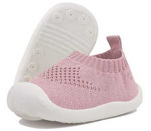 Babyschuhe / Barfuß-Schuhe für Babys - atmungsaktiv, superleicht, waschbar rosa