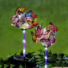 Lade das Bild in den Galerie-Viewer, Led Solar  Lichter Schmetterlinge Dekor
