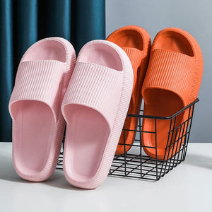 Orthopädische Sandalen / Hausschuhe (extra weich) - Laufen wie auf Wolke 7 - stiftung warentest- pink und orange