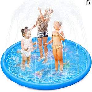 Sprinkler Wasser-Spielmatte I Splash Play Matte mit Anti-Rutsch-Streifen I Sommer, Garten, Wasserspielzeug für Babys, Kinder, Hund und Haustiere_1