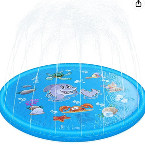 Sprinkler Wasser-Spielmatte I Splash Play Matte mit Anti-Rutsch-Streifen I Sommer, Garten, Wasserspielzeug für Babys, Kinder, Hund und Haustiere_6