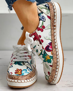 Blumen Vulkanisierte Schuhe für Damen