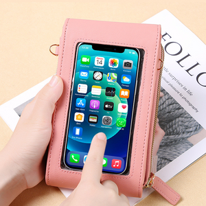 Multifunktionale Touchscreen-Handytasche - modischer Schutz für Handys pink