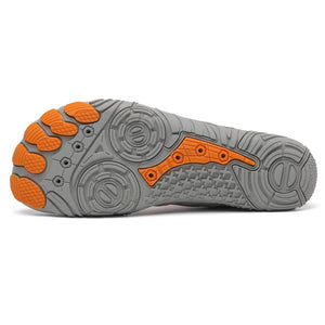 Unisex-Barfußschuhe "Sport Pro" - für Sport, Wandern, Trail Running - die gesündesten Schuhe - große Zehenfreiheit_grau 3