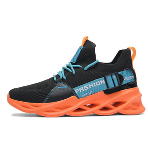 Unisex-Sneakers "Mucci" - elastisch, Barfuss-kompatibel, atmungsaktiv_schwarz / orange 3