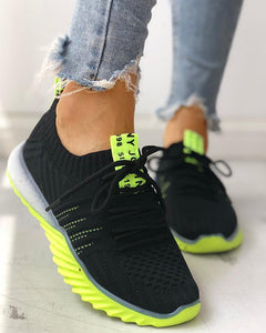 Mesh-Sneaker "Saranna" - ultraleicht, atmungsaktiv, Barfuss-kompatibel schwarz / grün