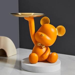Bear Butler™ - Modernes Tablett für Bärenstatuen