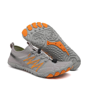 Unisex-Barfußschuhe "Sport Pro" - für Sport, Wandern, Trail Running - die gesündesten Schuhe - große Zehenfreiheit_grau 2