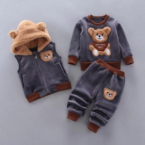 Teddybär Outfit für dein Baby (3-tlg. Set)