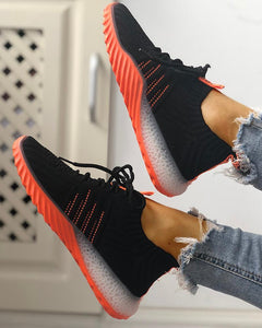 Mesh-Sneaker "Saranna" - ultraleicht, atmungsaktiv, Barfuss-kompatibel schwarz / orange 2
