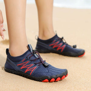 Unisex-Barfußschuhe "Sport Pro" - für Sport, Wandern, Trail Running - die gesündesten Schuhe - große Zehenfreiheit_dunkelblau