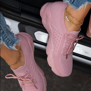 Orthopädische Damen-Sneakers - superleicht, rutschfest, atmungsaktiv rosa