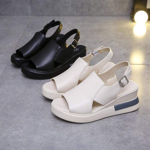 Orthopädische Sandalen "Ortolina" - korrigiert Haltung, elegant & komfortabel  - beige und schwarz trend