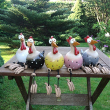 Lade das Bild in den Galerie-Viewer, Gartendeko Huhn - Gartenstecker aus hochwertigen Materialien - Einzigartigster Blickfang des Jahres

