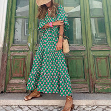 Lade das Bild in den Galerie-Viewer, Milena Kleid | Grünes langes Kleid für Damen
