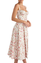 Lade das Bild in den Galerie-Viewer, Floral Bustier Midriff Waist Shaper Dress
