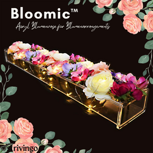 Bloomic™ Acryl Blumenvase für Blumenarrangements