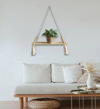 Lade das Bild in den Galerie-Viewer, SuperShelf™ - Verwandeln Sie Ihr Zuhause mit hängenden Holzregalen
