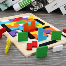Lade das Bild in den Galerie-Viewer, Tetris Puzzle Spiel aus Holz
