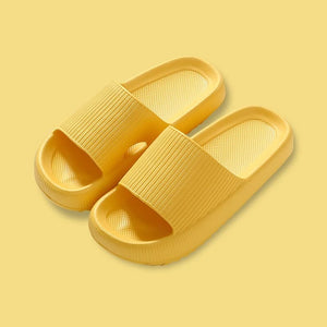 Orthopädische Sandalen / Hausschuhe (extra weich) - Laufen wie auf Wolke 7 - gelb neu