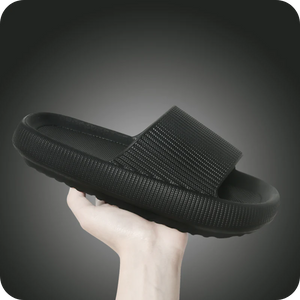 Orthopädische Sandalen / Hausschuhe (extra weich) - Laufen wie auf Wolke 7 - schwarz
