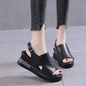 Orthopädische Sandalen "Ortolina" - korrigiert Haltung, elegant & komfortabel  - schwarz 12