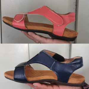 Damen Sandalen - Der beste Komfort für Indoor & Outdoor!_rot und blau