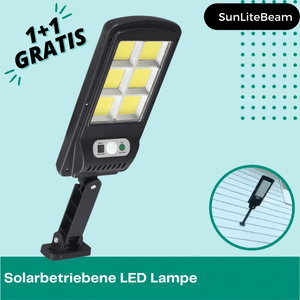 1+1 GRATIS! SunLiteBeam Solarbetriebene LED Lampe