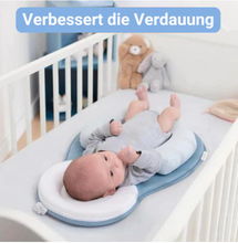 Lade das Bild in den Galerie-Viewer, Verstellbares Babybett - gegen Plattkopf und Verdauungsprobleme blau _ babybett fuer eine verbesserte verdauung
