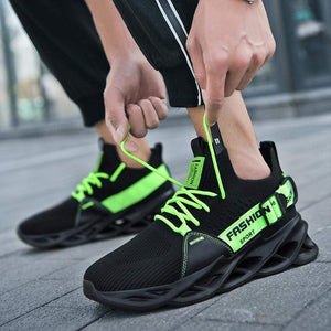 Unisex-Sneakers "Mucci" - elastisch, Barfuss-kompatibel, atmungsaktiv_schwarz / grün 2