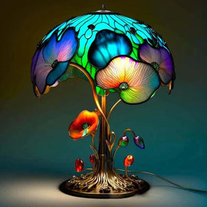 Luminox™ Pilz-Lampe aus gebeiztem Harz