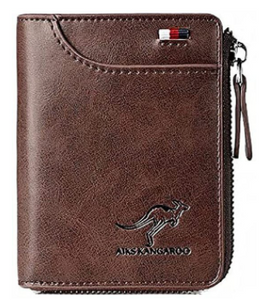 Leder Portemonnaie für Männer mit RFID Schutz - Geldbörse aus Leder für Herren - Brieftasche aus Leder