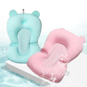 Badewannenkissen für Babys inkl. Sicherheitsgurt_blau und pink