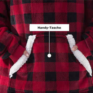 DER KUSCHELHOODIE - Warme Kapuzendecke als Pullover in Übergröße