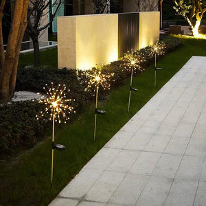 Wasserdichte LED Solar Gartenleuchten - Feuerwerk