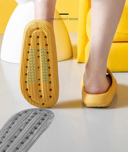  Orthopädische Sandalen / Hausschuhe (extra weich) - Laufen wie auf Wolke 7 - gelb weich