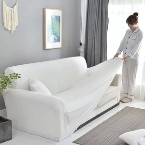 Waschbarer Sofabezug - Erweckt Dein Sofa zu neuem Leben - verlängert die Lebensdauer, wasserdicht, dehnbar_weiß