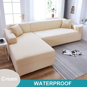 Waschbarer Sofabezug - Erweckt Dein Sofa zu neuem Leben - verlängert die Lebensdauer, wasserdicht, dehnbar_beige
