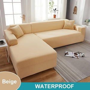 Waschbarer Sofabezug - Erweckt Dein Sofa zu neuem Leben - verlängert die Lebensdauer, wasserdicht, dehnbar_beige 2