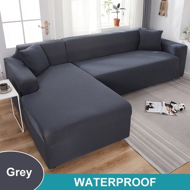 Waschbarer Sofabezug - Erweckt Dein Sofa zu neuem Leben - verlängert die Lebensdauer, wasserdicht, dehnbar_grau