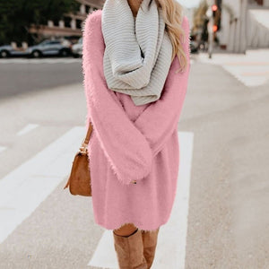 Warmis - Flauschiges Pulloverkleid für Frauen